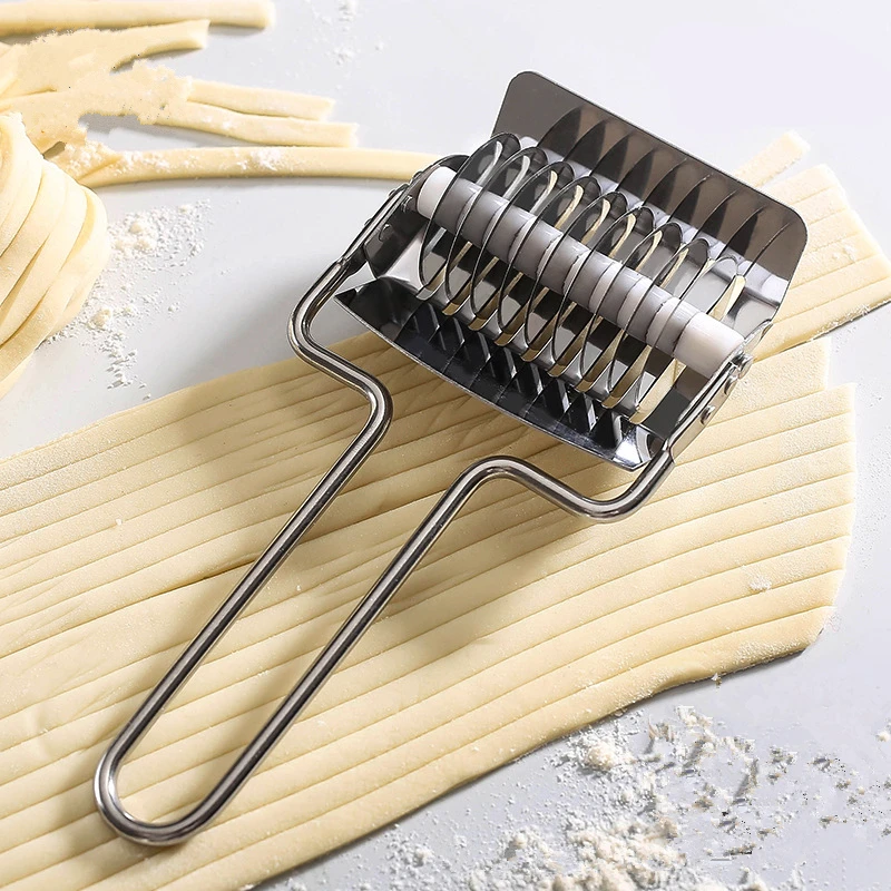 Kitchen Gadgets Pasta - Stainless Steel Manual Noodle Cutter Pressing