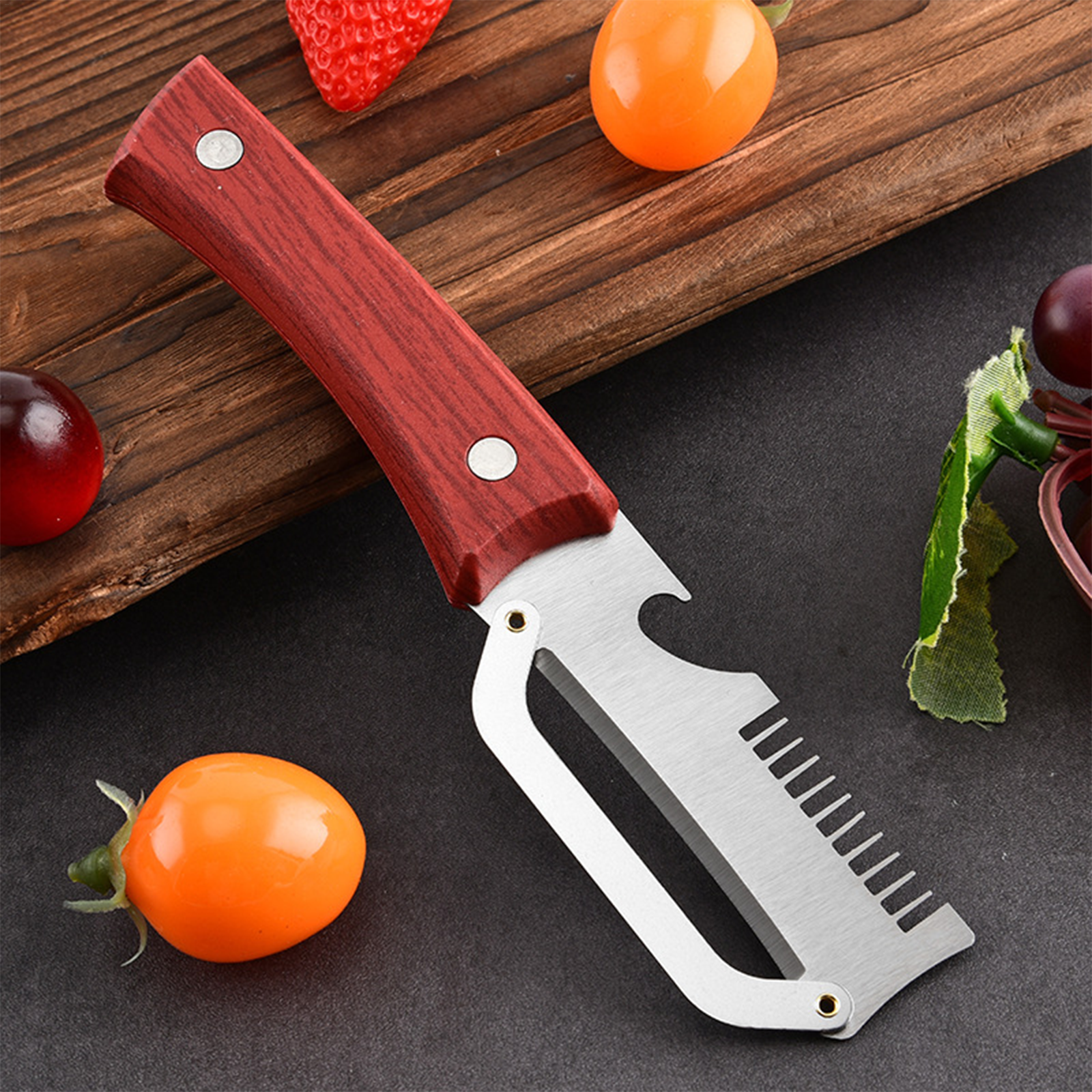 Kitchen Gadgets Green - 2pcs Stainless Steel Green Onion Cutter