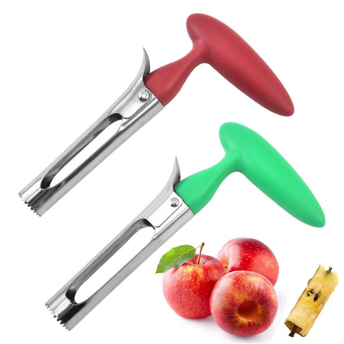 Kitchen Gadgets In - 1Pcs Stainless Steel Apple Corer, Easy