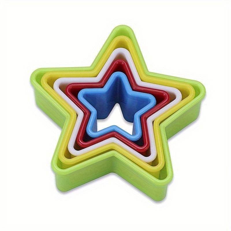 Kitchen Gadgets Plus - 1/2/3PCS Star Shaped Cookie Cutters, Plastic