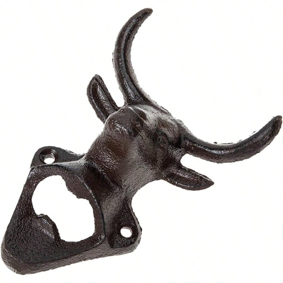 Kitchen Gadgets For Mom - Cast Iron Animal Bottle Opener Bull