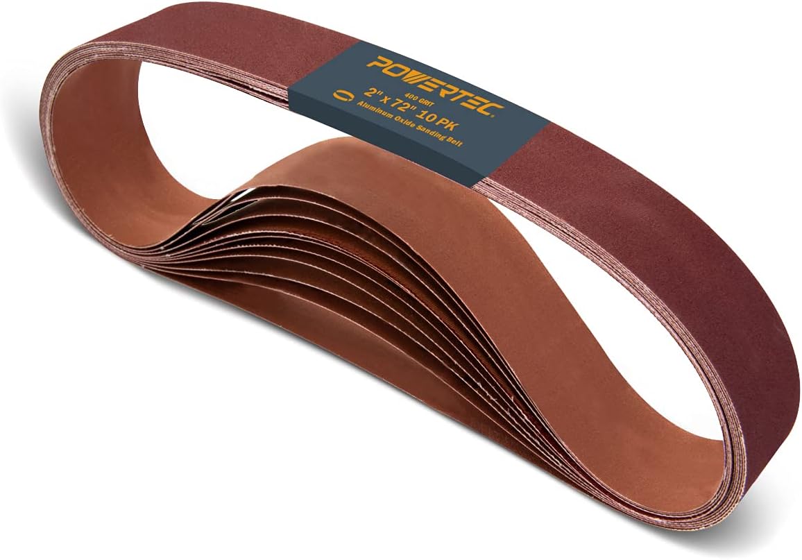 Knife Sharpener - 400 Grit 2x72 Inch Sanding Belts