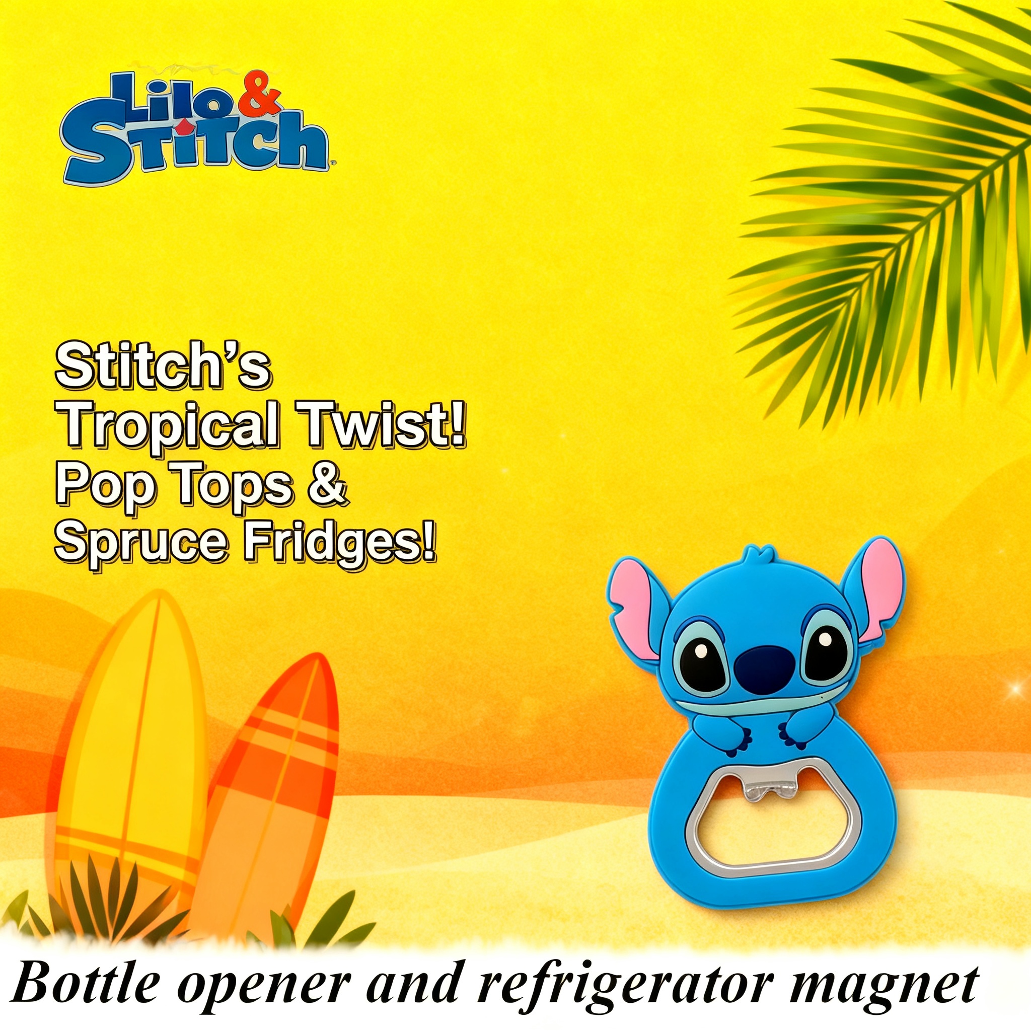 Kitchen Gadgets & Toys - Stitch Multifunctional Cartoon Fridge Magnet Bottle