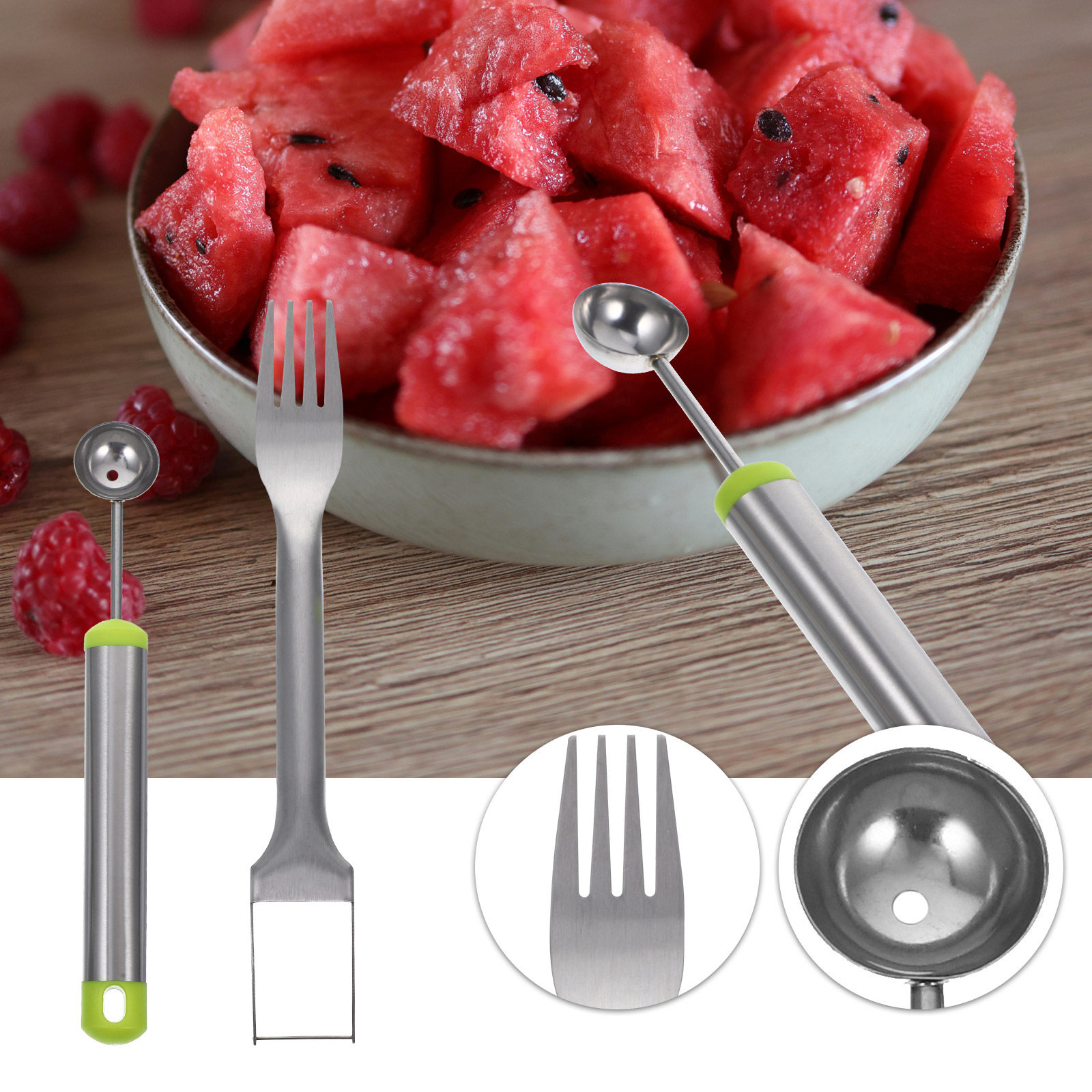 Kitchen Gadgets & Toys - 1 Set Of Metal Watermelon Slicer