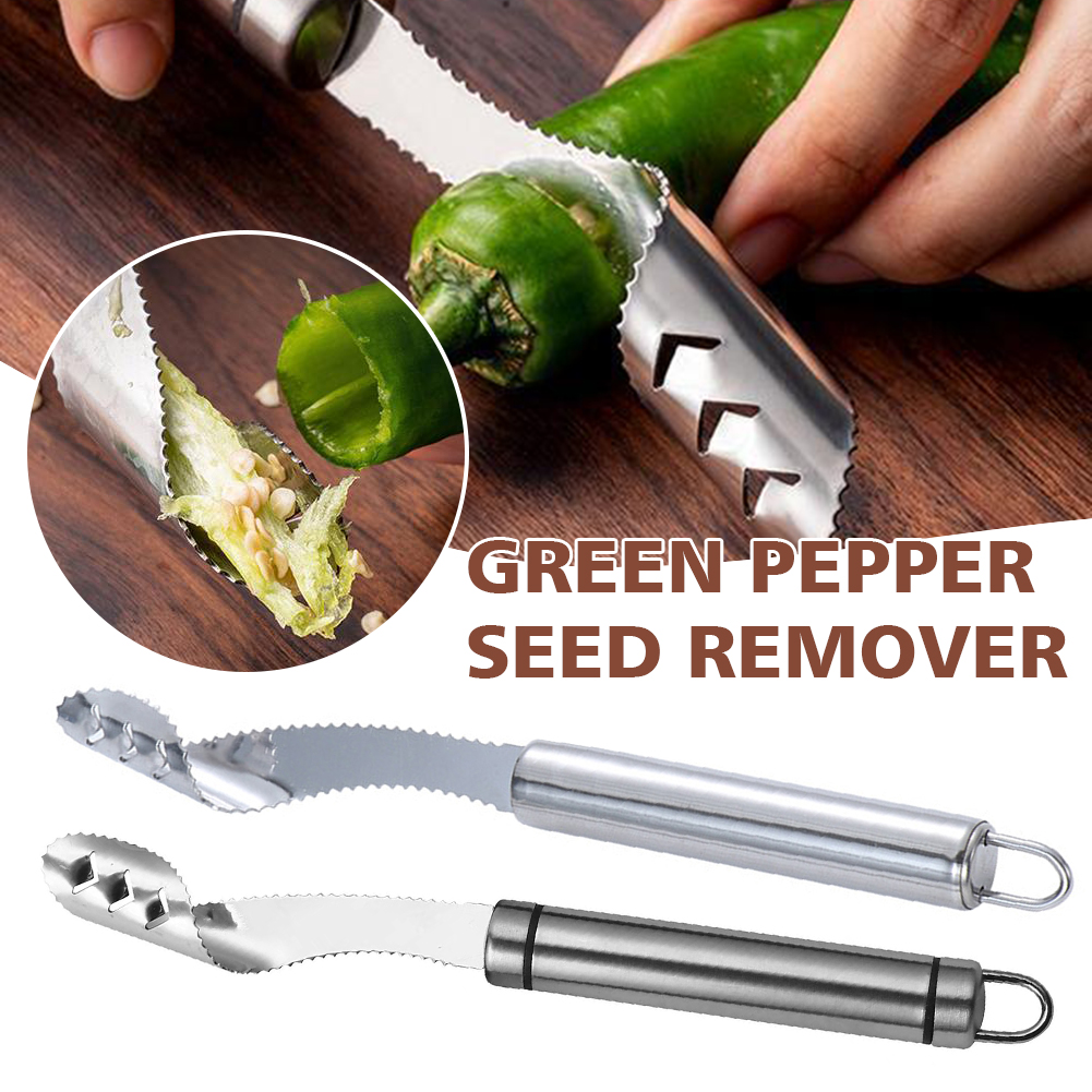 Portable Chili Pepper Core Rem - đánh giá và giá Kitchen Gadgets Green
