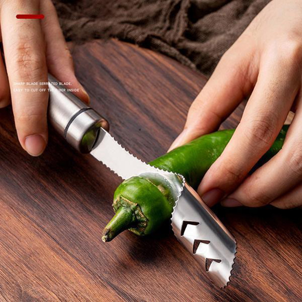 Portable Chili Pepper Core Rem - đánh giá và giá Kitchen Gadgets Green