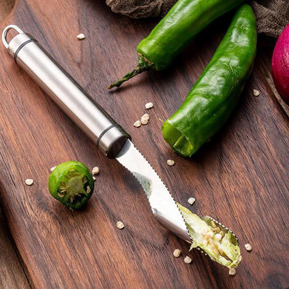 Portable Chili Pepper Core Rem - đánh giá và giá Kitchen Gadgets Green