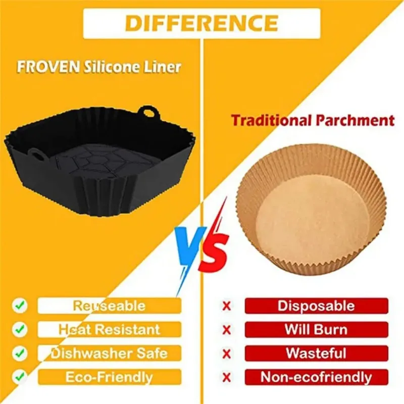 1pc silicone air fryer pot tra - đánh giá và giá Kitchen Gadgets Small