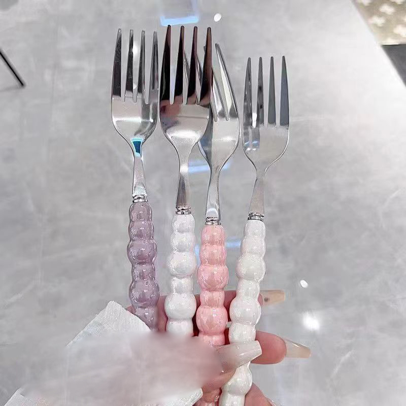 Pearl Handle Fork For Dessert  - đánh giá và giá Kitchen Gadgets Pasta