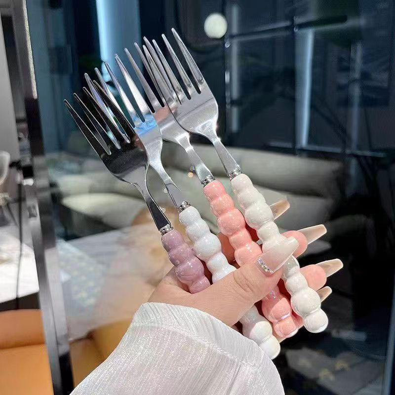 Pearl Handle Fork For Dessert  - đánh giá và giá Kitchen Gadgets Pasta