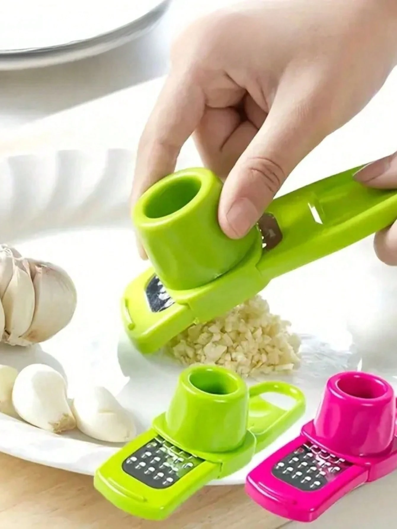 1/2pc Mini Garlic Grinder Crea - đánh giá và giá Kitchen Gadgets Green