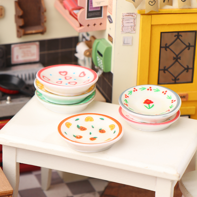 5Pcs 1/12 Dollhouse Mini Plate - đánh giá và giá Kitchen Gadgets Plus