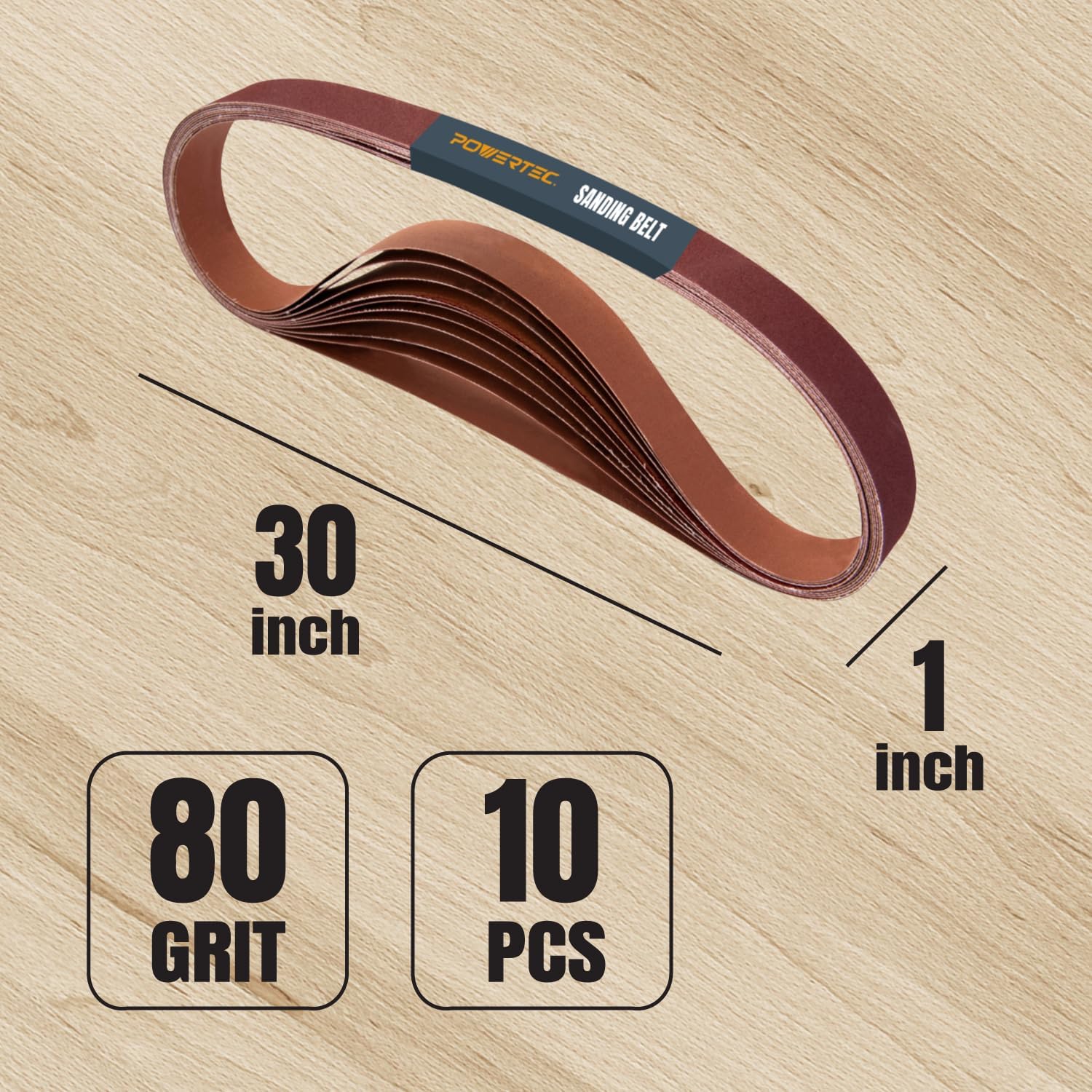1x30 Sanding Belts 10 Pack, 80 - đánh giá và giá Knife Sharpener