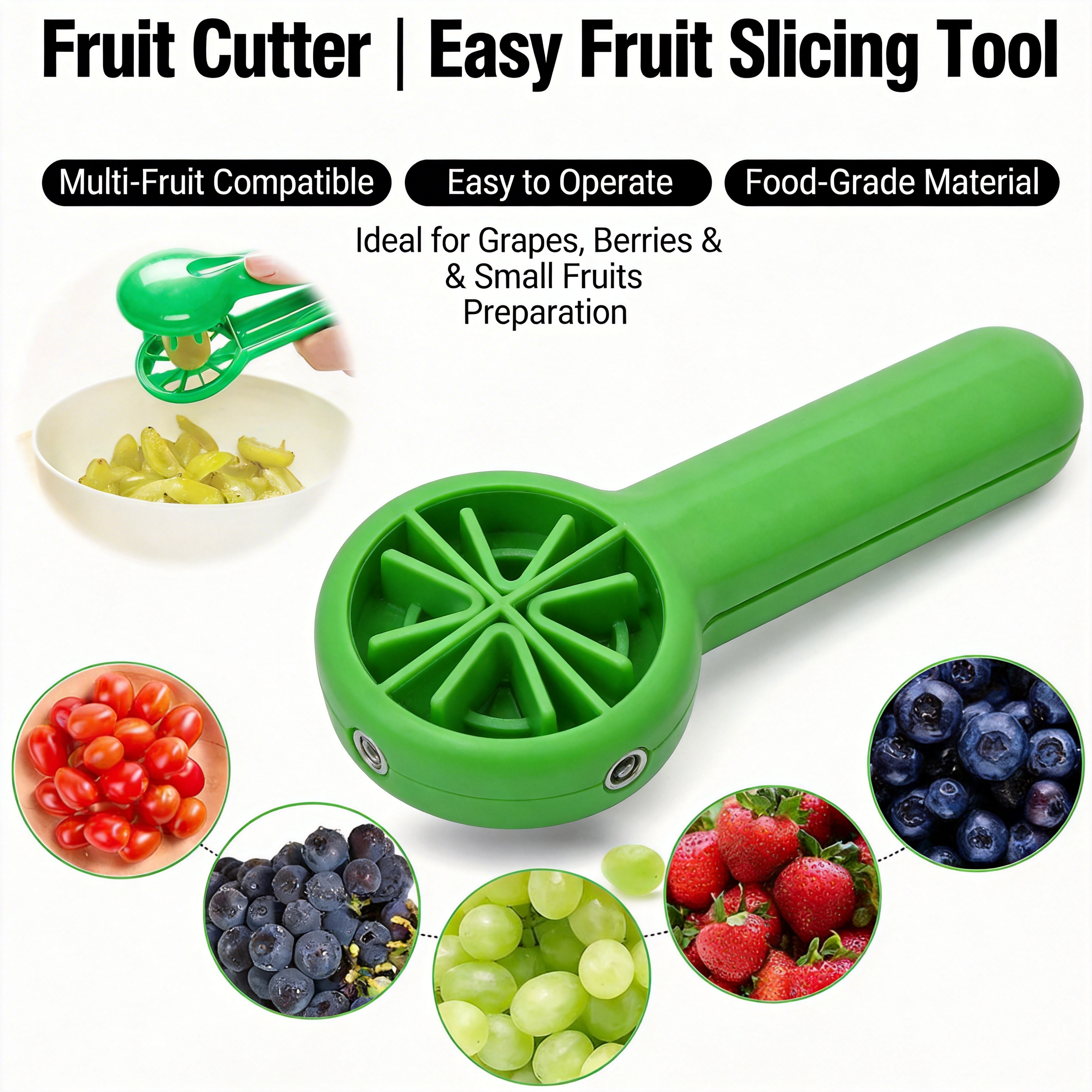 Creative Grape Cutter, Bladele - đánh giá và giá Kitchen Gadgets Green