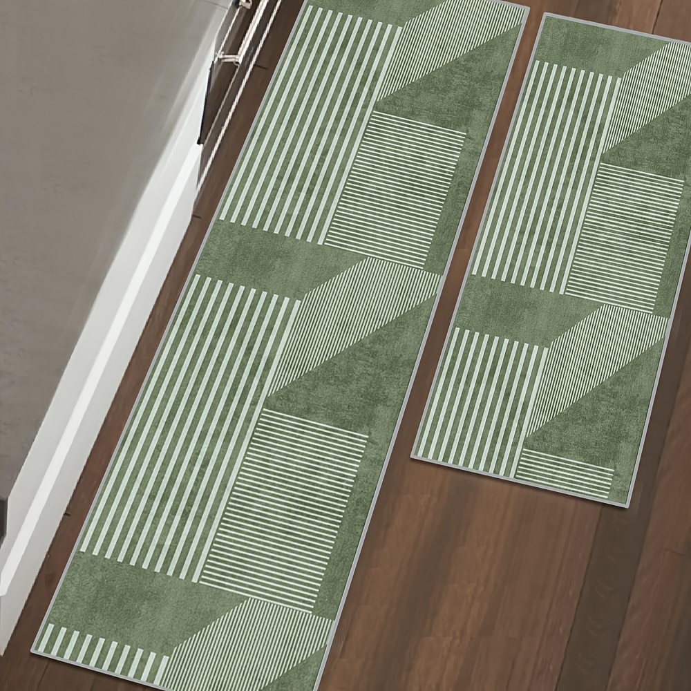 VIKAMA Striped Green Carpet Ki - đánh giá và giá Kitchen Gadgets Green