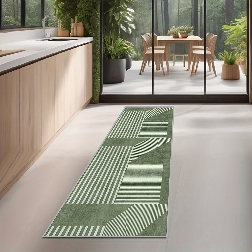 VIKAMA Striped Green Carpet Ki - đánh giá và giá Kitchen Gadgets Green