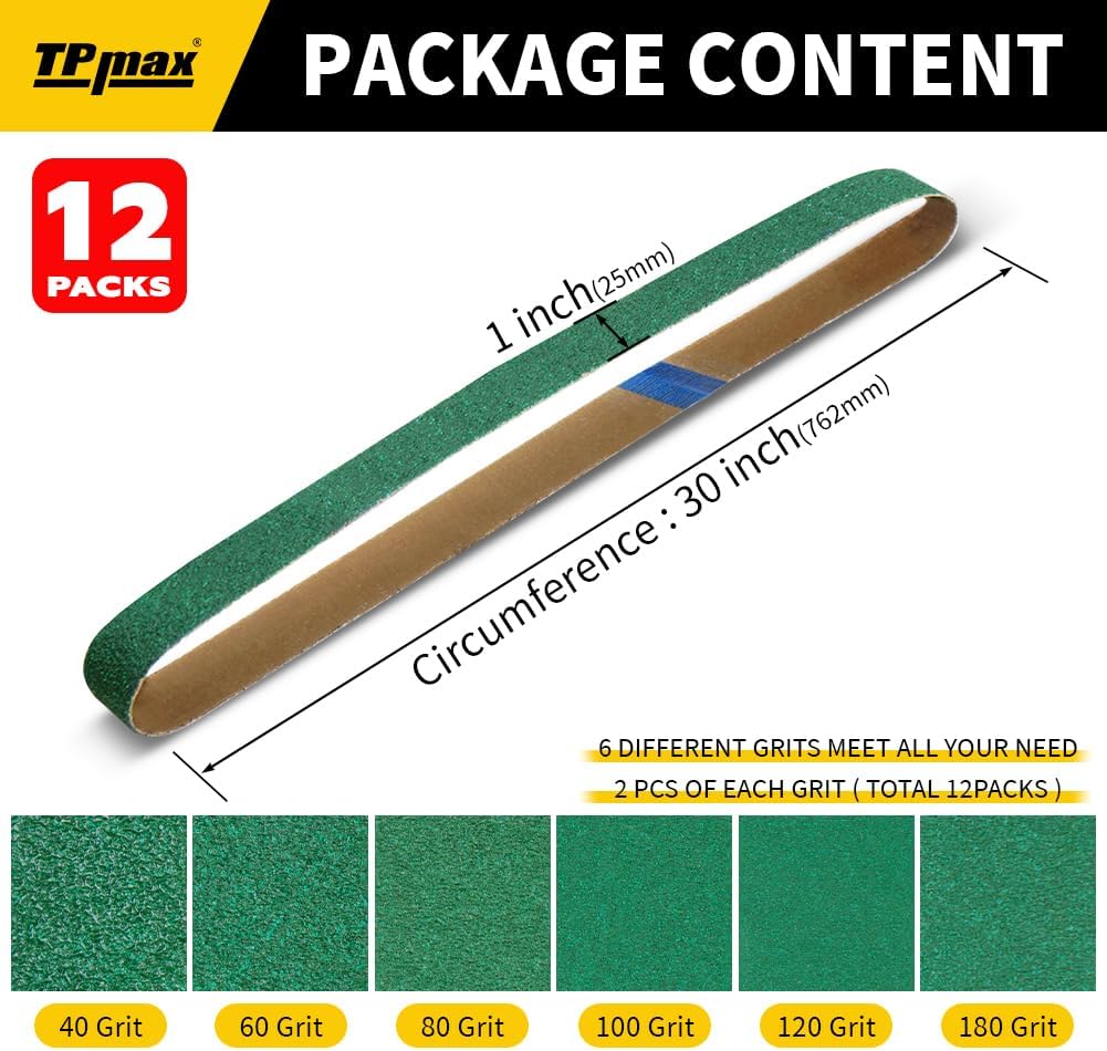 12 Pack 1x30 Inch Zirconia Cer - đánh giá và giá Knife Sharpener