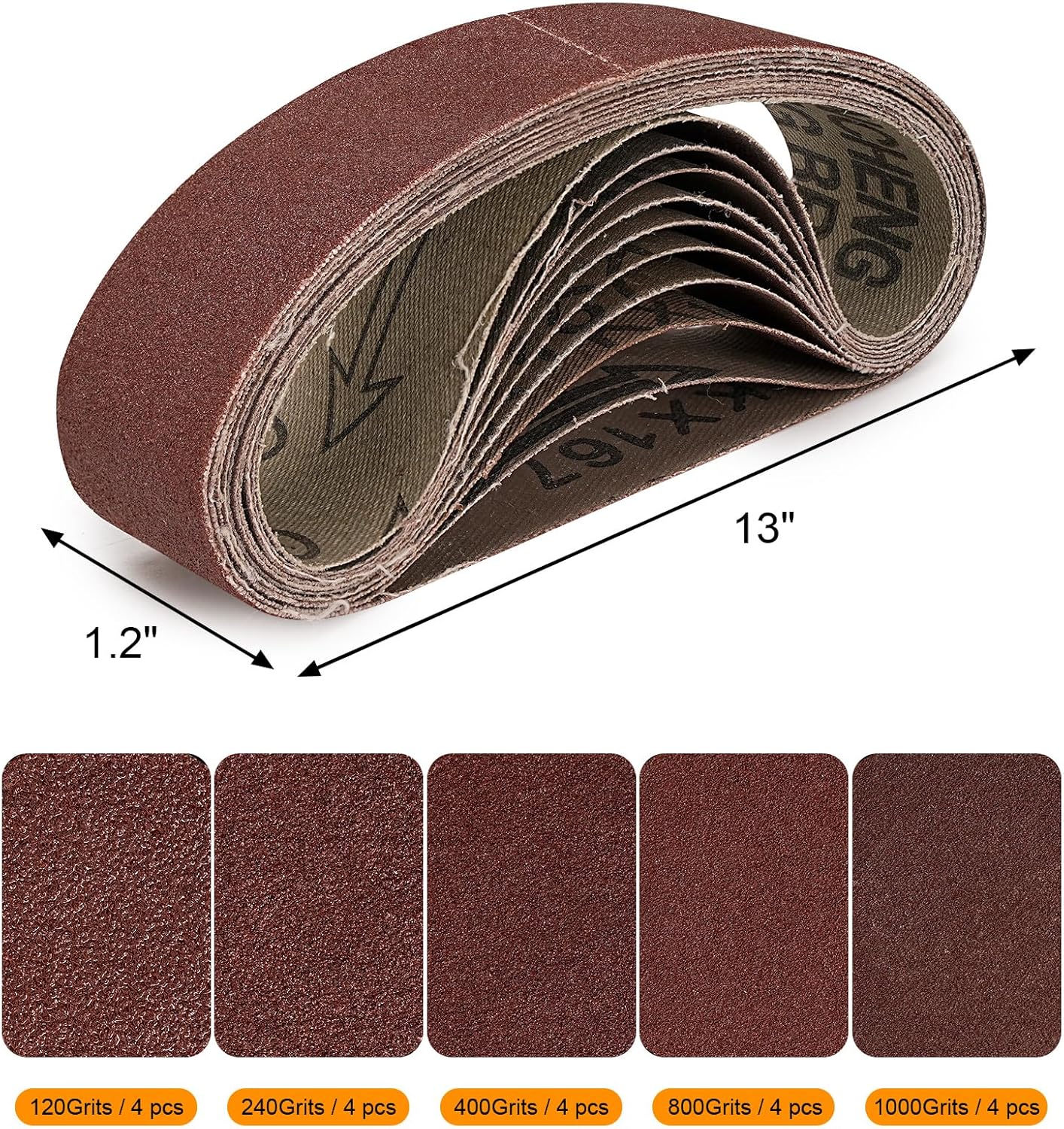 20 Pack 1.2x13 Inch Sanding Be - đánh giá và giá Knife Sharpener