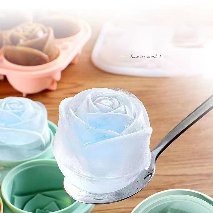 3D Rose Ice Molds 4 Holes Ice  - đánh giá và giá Kitchen Gadgets Plus