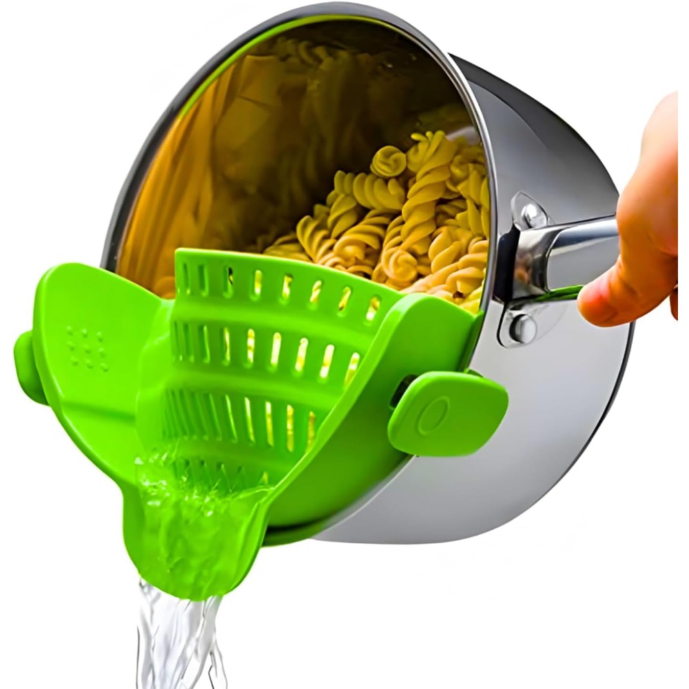 Clip On Strainer for Pots and  - đánh giá và giá Kitchen Gadgets Green