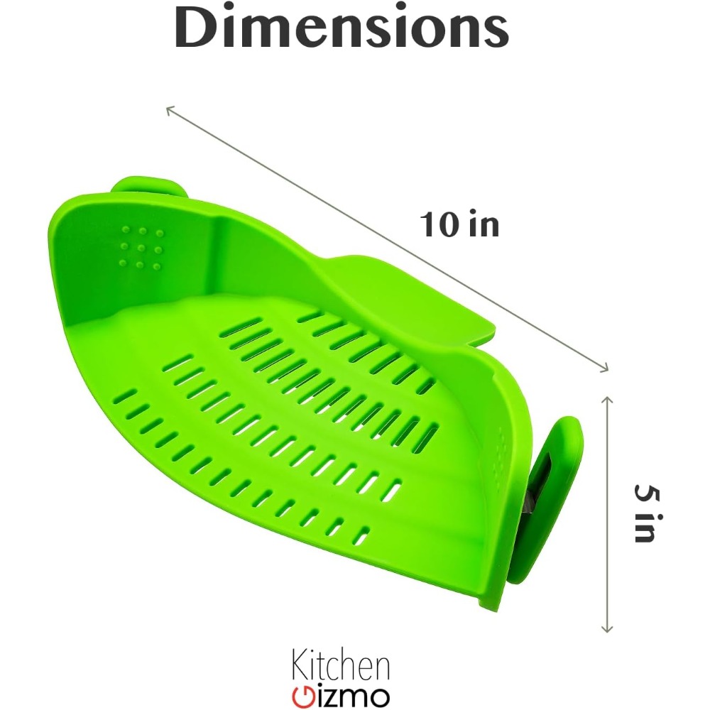 Clip On Strainer for Pots and  - đánh giá và giá Kitchen Gadgets Green