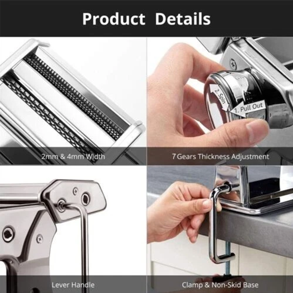 Pasta Maker Machine Stainless  - đánh giá và giá Kitchen Gadgets Smart