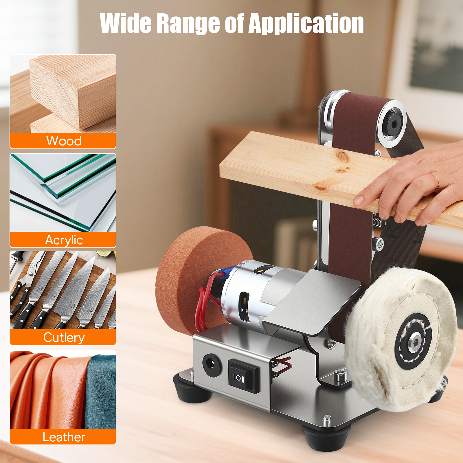 3-IN-1 Mini Electric Desktop S - đánh giá và giá Knife Sharpener