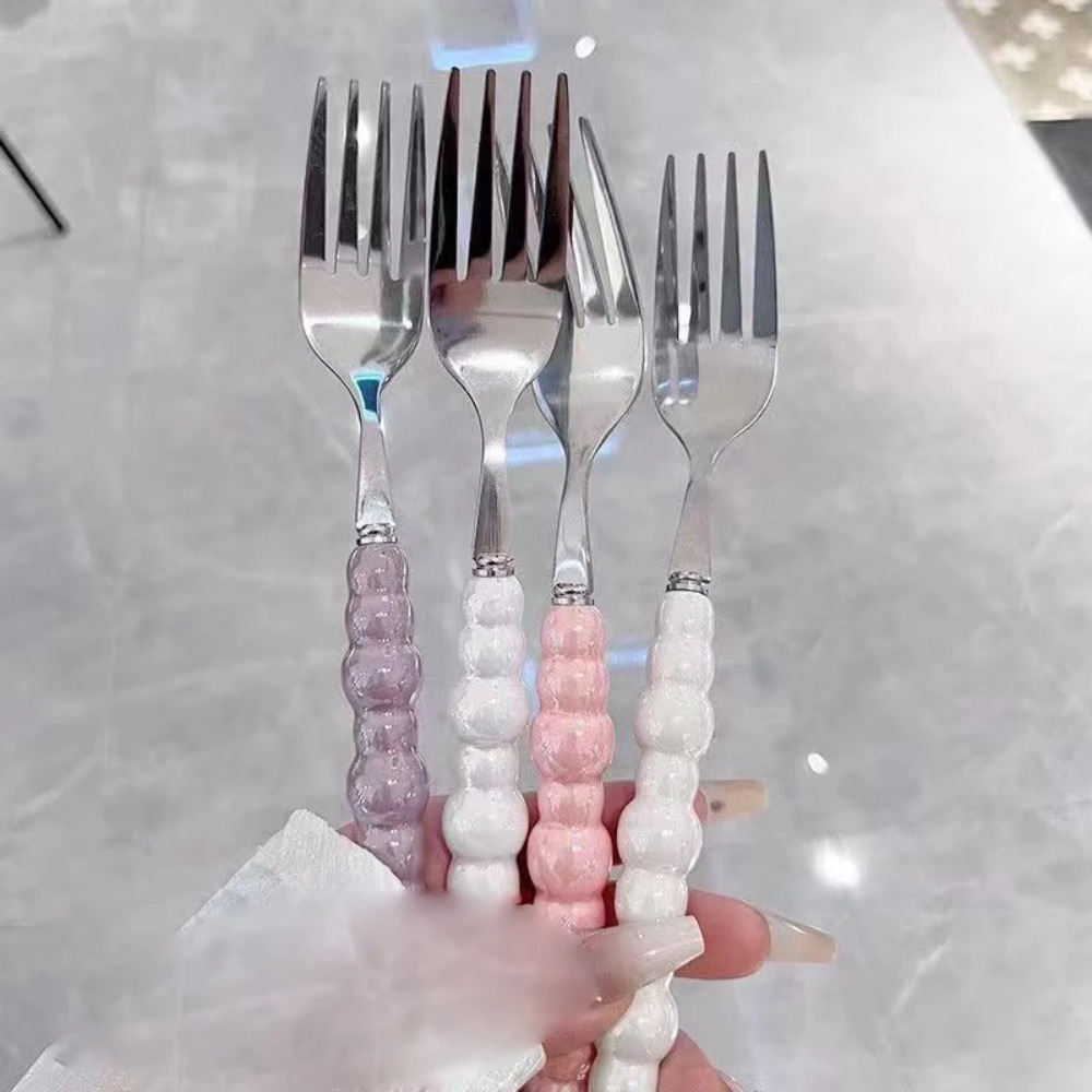 Pearl Handle Fork for Dessert  - đánh giá và giá Kitchen Gadgets Pasta