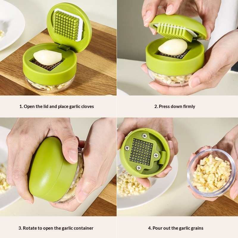 1-Piece Garlic Chopper Manual  - đánh giá và giá Kitchen Gadgets Green
